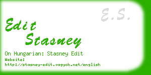 edit stasney business card